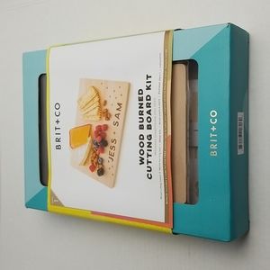BRIT+CO Wood Burned Cutting Board Kit